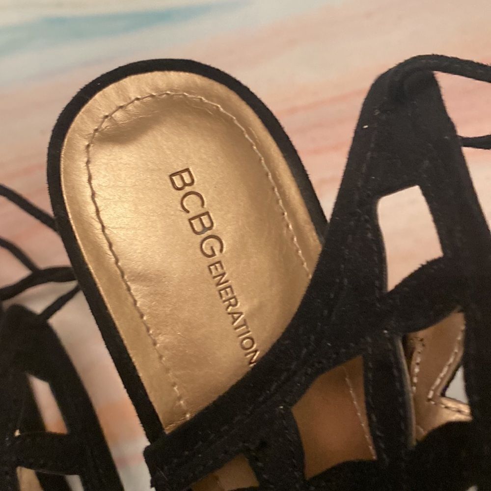 BCBGeneration Lattice Strapped Heels - Picture 5 of 5